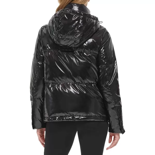 Karl Lagerfeld Paris Womens Adjustable Hem JacketBlack