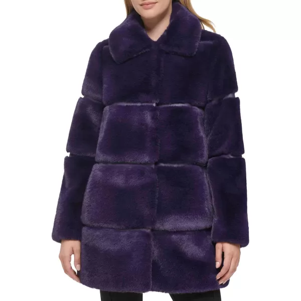 Karl Lagerfeld Paris Womens Snap Closure JacketPurple