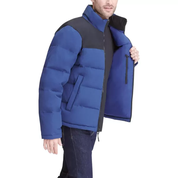 Levis Mens Arctic Cloth Retro Bubble Puffer JacketRoyal Blue Black