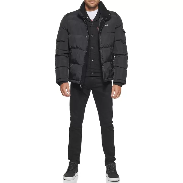 Levis Mens Bubble PufferBlack Taslan