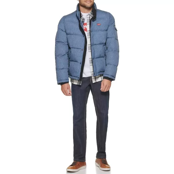 Levis Mens Bubble PufferDenim Multi