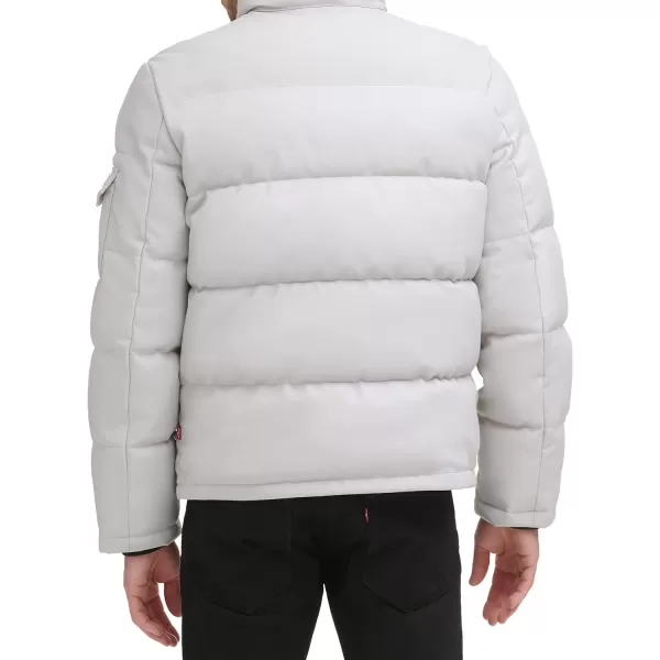 Levis Mens Bubble PufferIce Faux Leather