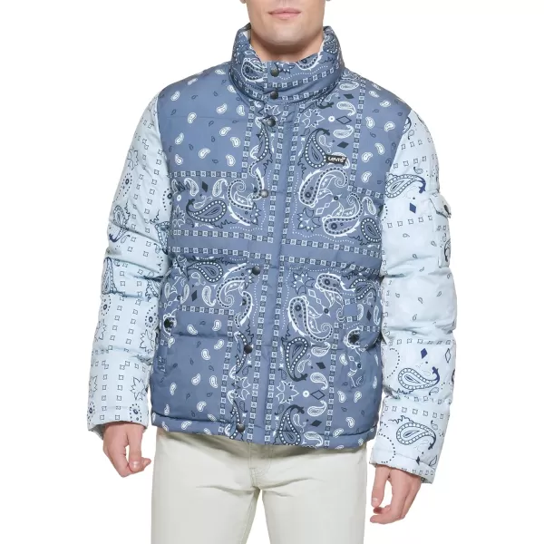 Levis Mens Bubble PufferIndigo Wash