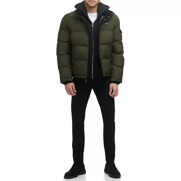 Levis Mens Bubble PufferOlive Taslan