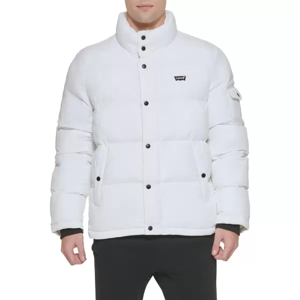 Levis Mens Bubble PufferWhite Taslan