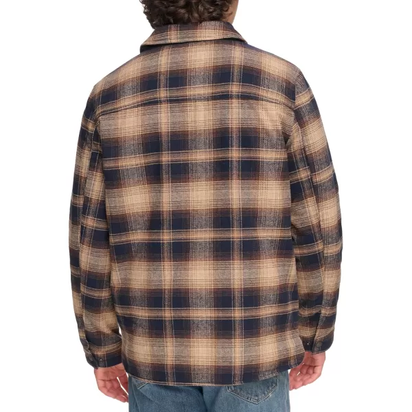 Levis Mens Classic Shirt JacketDriftwood Plaid