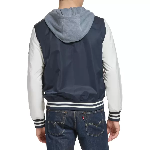 Levis Mens Colorblock Varsity Bomber JacketNavy