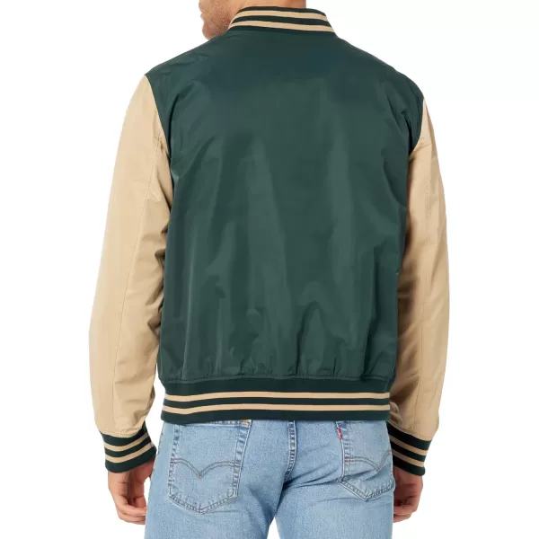 Levis Mens Colorblock Varsity Bomber JacketSpruce Colorblock