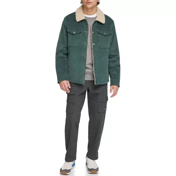Levis Mens Corduroy Sherpa Trucker JacketAtlantis Wide Wale