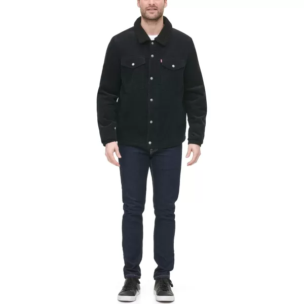 Levis Mens Corduroy Sherpa Trucker JacketBlack