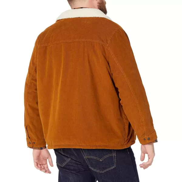 Levis Mens Corduroy Sherpa Trucker JacketBrown