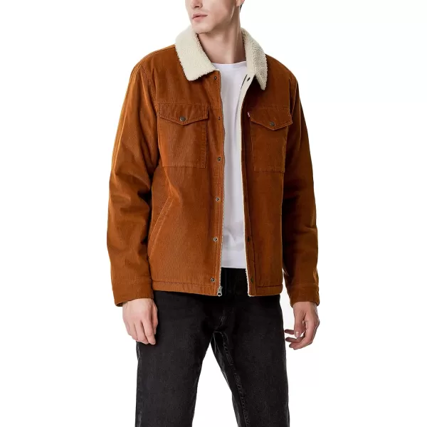 Levis Mens Corduroy Sherpa Trucker JacketBrown