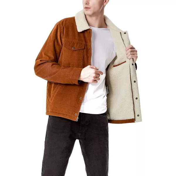 Levis Mens Corduroy Sherpa Trucker JacketBrown