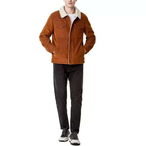Levis Mens Corduroy Sherpa Trucker JacketBrown