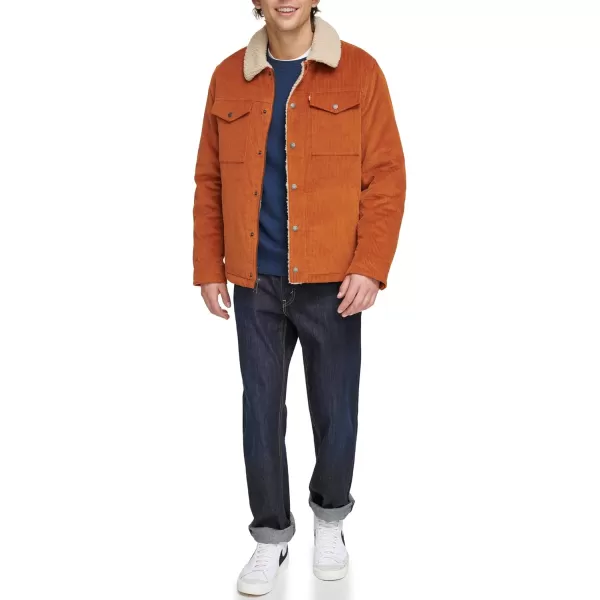 Levis Mens Corduroy Sherpa Trucker JacketSun Wide Wale