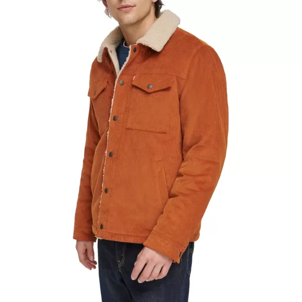 Levis Mens Corduroy Sherpa Trucker JacketSun Wide Wale