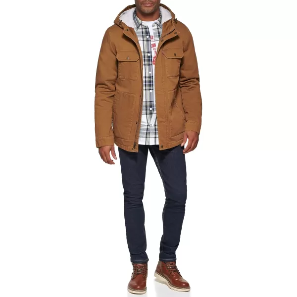 Levis Mens Corduroy Utility JacketWorker Brown