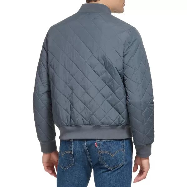 Levis Mens Diamond Quilted Bomber JacketIndigo