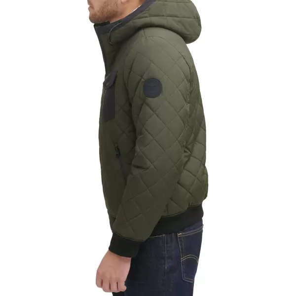 Levis Mens Diamond Quilted Sherpa Lined Bomber JacketCamouflage