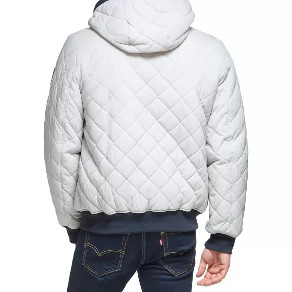 Levis Mens Diamond Quilted Sherpa Lined Bomber JacketNew Olive