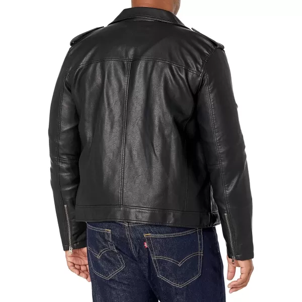 Levis Mens Faux Leather Motorcycle JacketBlack