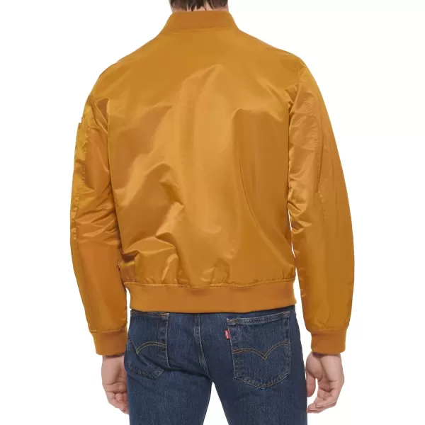 Levis Mens Flight Satin Bomber JacketSpice Ma1 Unfilled