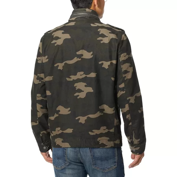 Levis Mens Legacy Washed Cotton Military JacketCamouflage