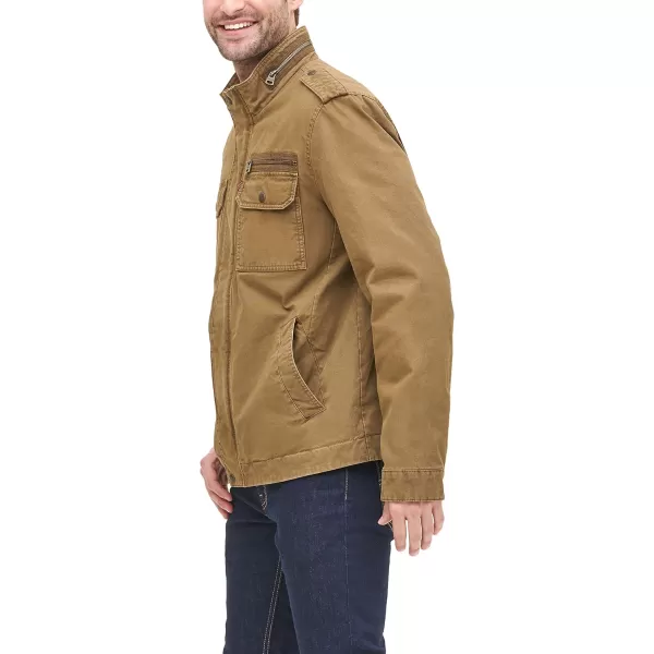 Levis Mens Legacy Washed Cotton Military JacketKhaki