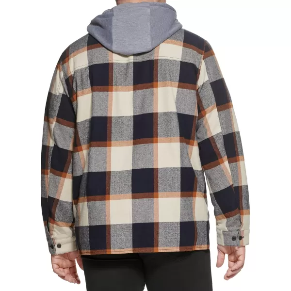 Levis Mens Plaid Sherpa Lined Hooded Shirt Jacket Regular amp Big amp Tall SizesSkateboard Plaid