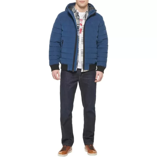 Levis Mens Quilted Bomber JacketBlue Corduroy
