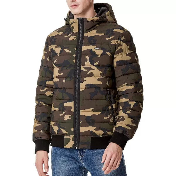 Levis Mens Quilted Bomber JacketCamo