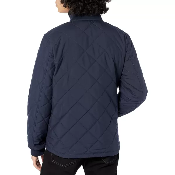 Levis Mens Quilted Open Bottom Bomber JacketNavy