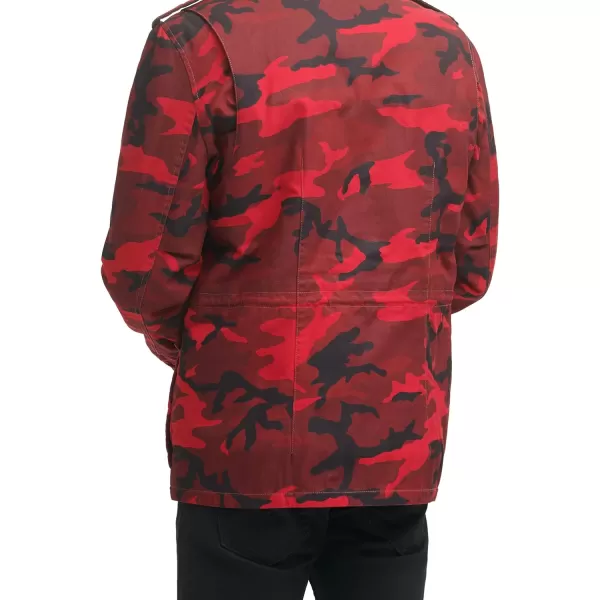 Levis Mens Sherpa Lined Field CoatRed Camo