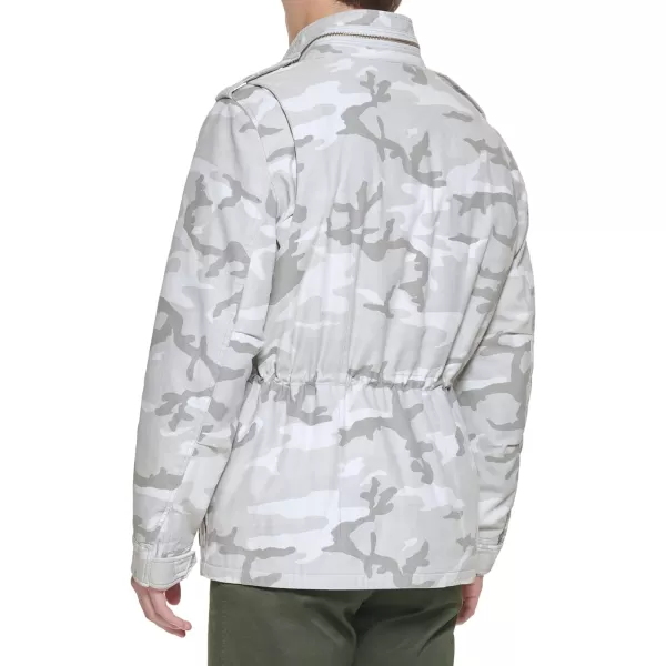 Levis Mens Sherpa Lined Field CoatWhite Camo