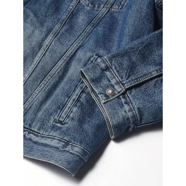 Levis Mens Sherpa Trucker Jacket Also Available in Big amp TallBig Television  Medium Indigo