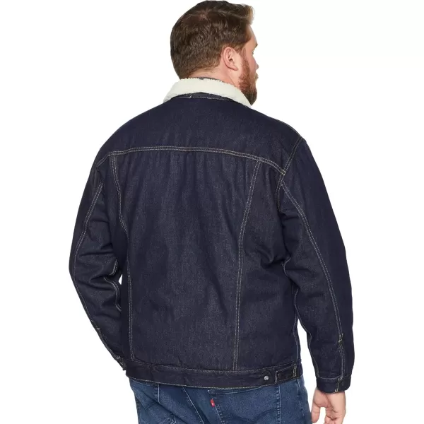 Levis Mens Sherpa Trucker Jacket Also Available in Big amp TallBig amp Tall Juniper Rinse