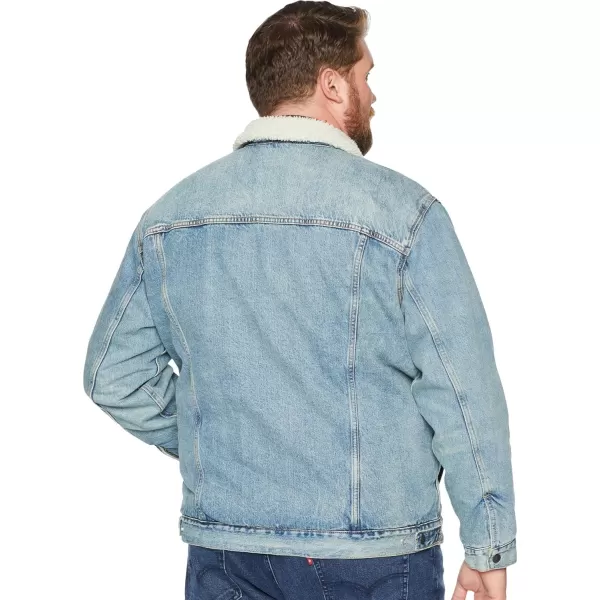 Levis Mens Sherpa Trucker Jacket Also Available in Big amp TallBig amp Tall MustardStretch