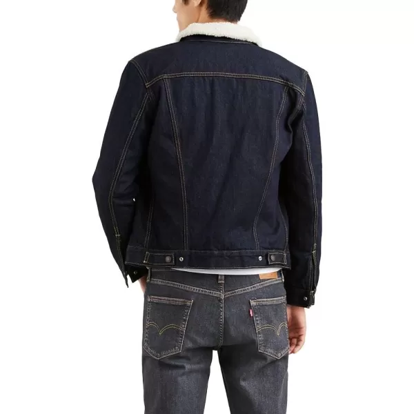 Levis Mens Sherpa Trucker Jacket Also Available in Big amp TallStandard Juniper Rinse