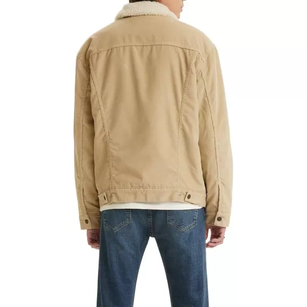 Levis Mens Sherpa Trucker Jacket Also Available in Big amp TallStandard New Fields of Rye Cord