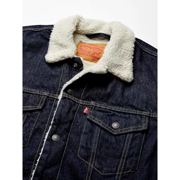 Levis Mens Sherpa Trucker Jacket Also Available in Big amp TallTall Juniper Rinse