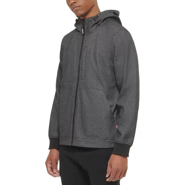 Levis Mens Soft Shell Trail Hoody JacketGraphite