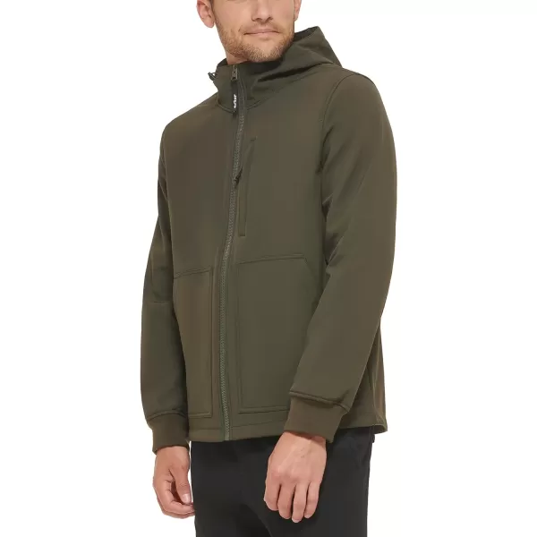 Levis Mens Soft Shell Trail Hoody JacketOlive