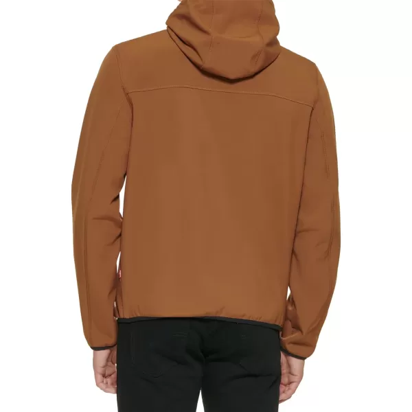 Levis Mens Softshell Active HoodieBrown