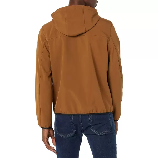 Levis Mens Softshell Active HoodieBrownBlack