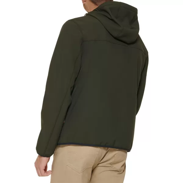 Levis Mens Softshell Active HoodieOlive