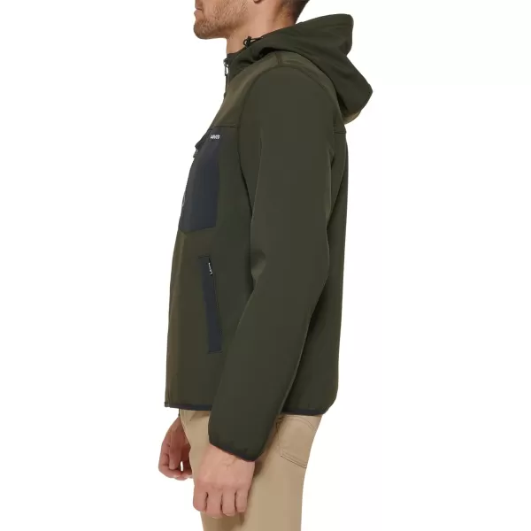Levis Mens Softshell Active HoodieOlive