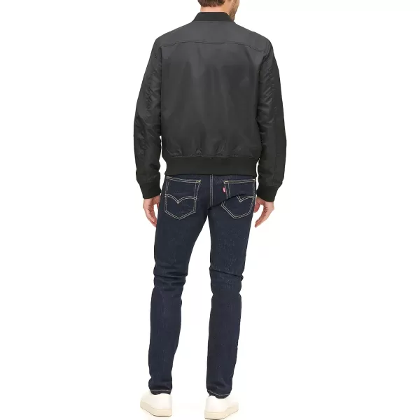 Levis Mens Varsity Bomber Trucker JacketBlack