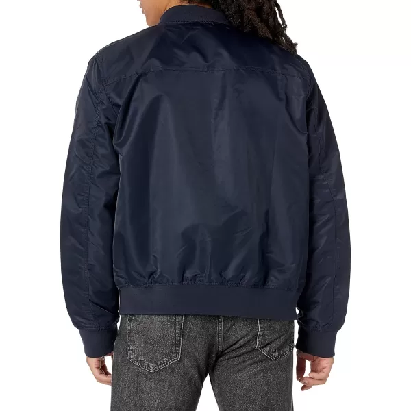 Levis Mens Varsity Bomber Trucker JacketNavy