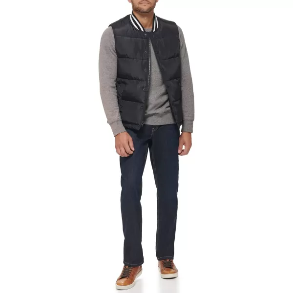 Levis Mens Varsity Puffer JacketBlack Vest