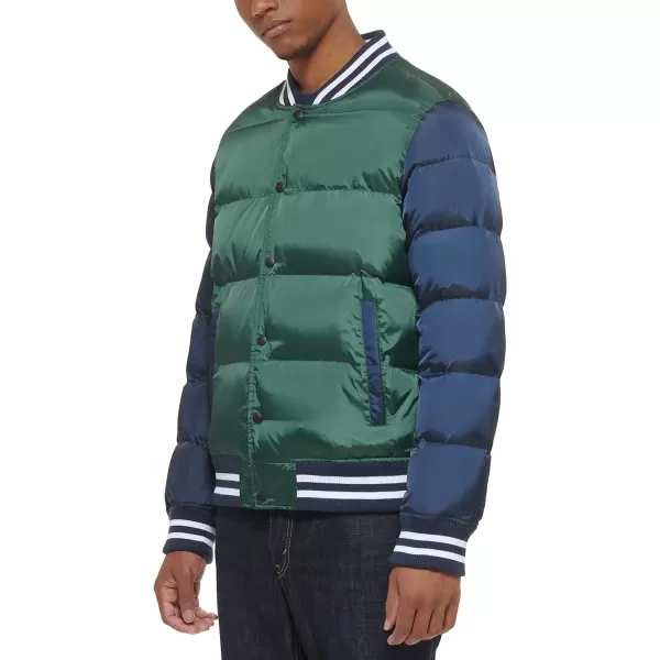 Levis Mens Varsity Puffer JacketNavyGreen